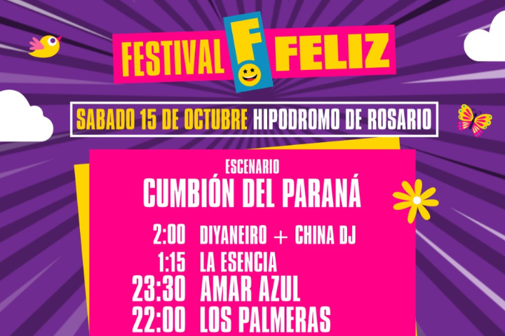 Festival Feliz: sábado 15 de octubre